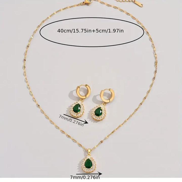 Conjunto de joyas Rheya Lysandelle | Oro