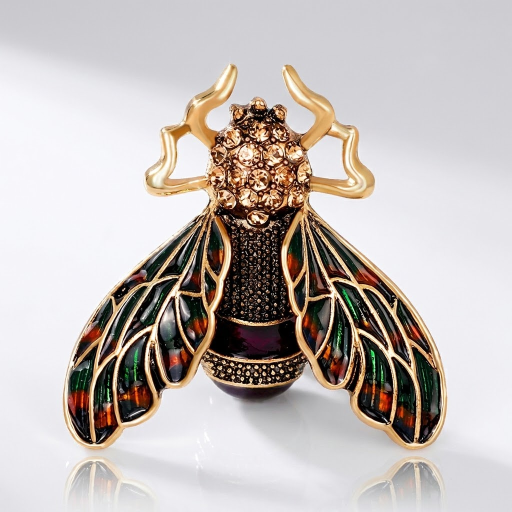 AMBER BEE BROOCH