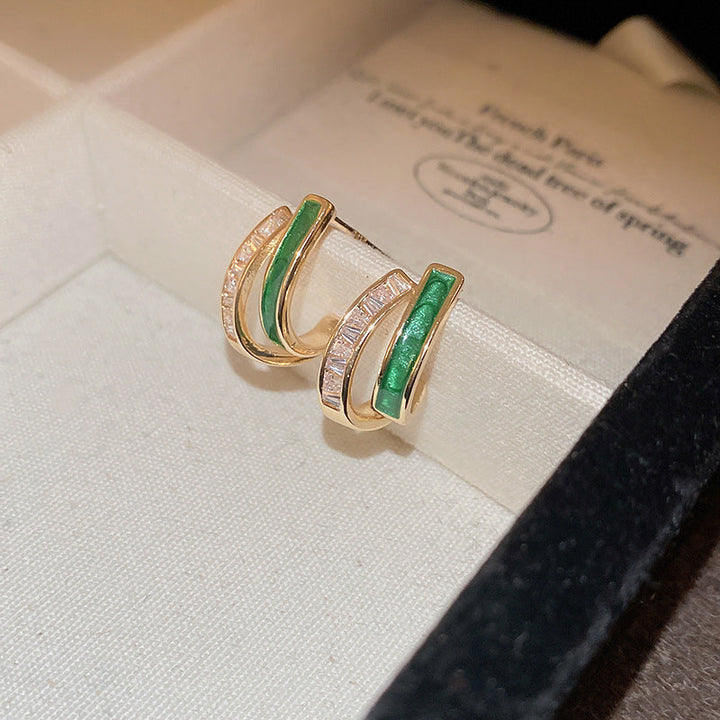 Pendientes Chloé Hoja | Oro