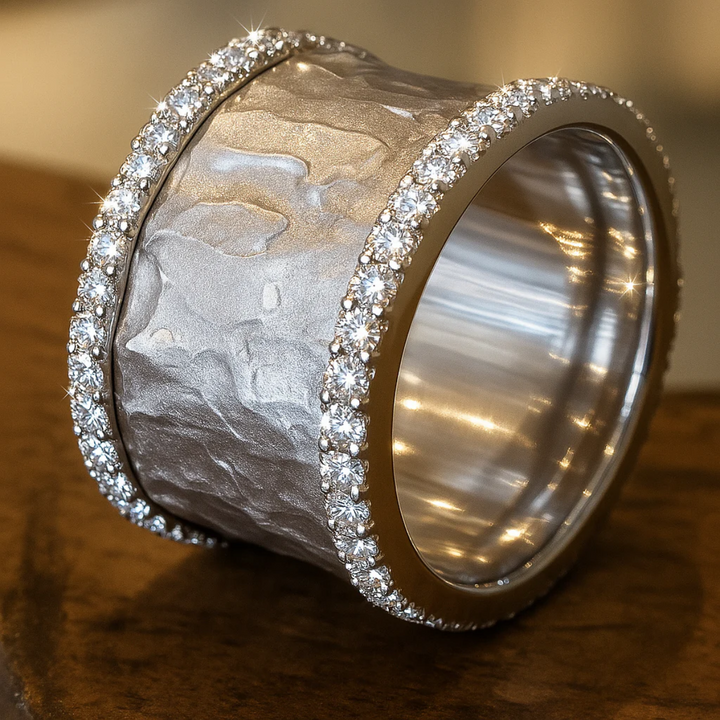 ANILLO EN ZIRCONIO PLATA VINTAGE