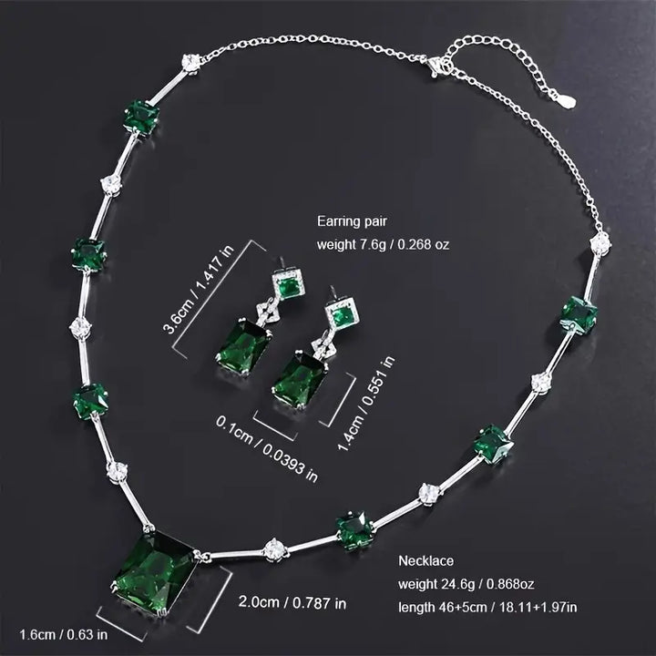 Conjunto de joyas Daphira Verelune | Oro blanco