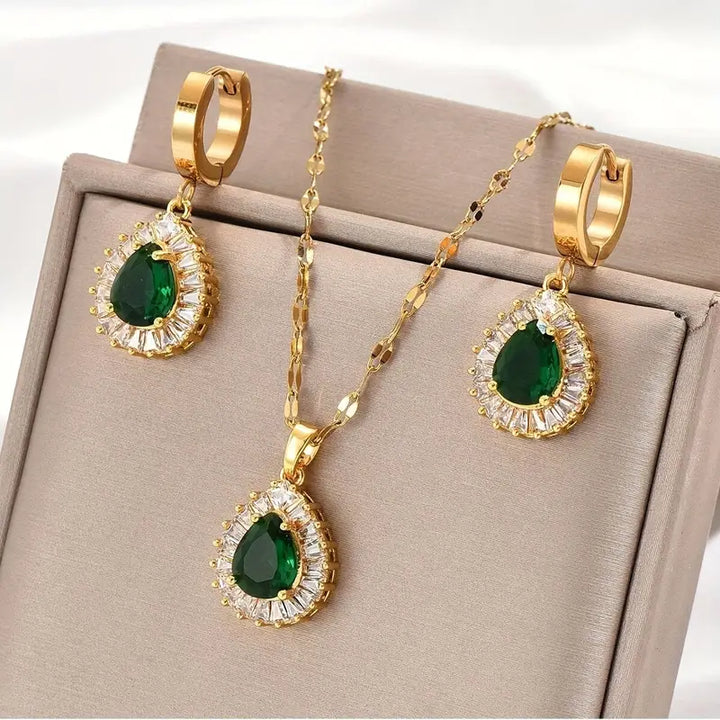 Conjunto de joyas Rheya Lysandelle | Oro